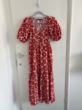 Zara Red Floral Maxi Dress