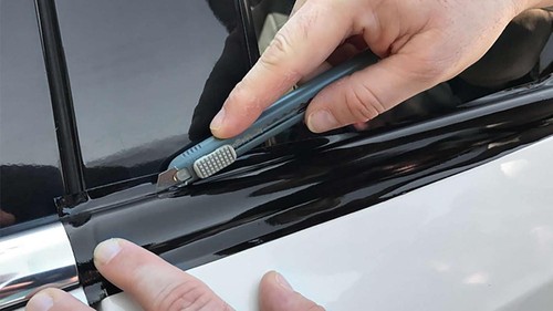 Gloss black wrap blackout - gloss, band