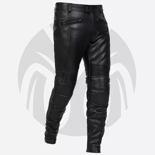 Men black leather - men's, motorcycle