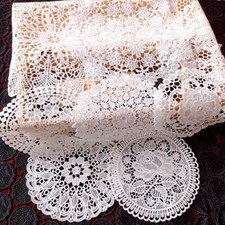 Round Hand Crochet Lace Placemat Embroidery Flower Doily Coaster Mat 20/30/40CM