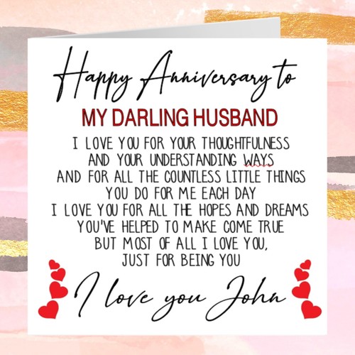 Personalised anniversary card - anniversary,