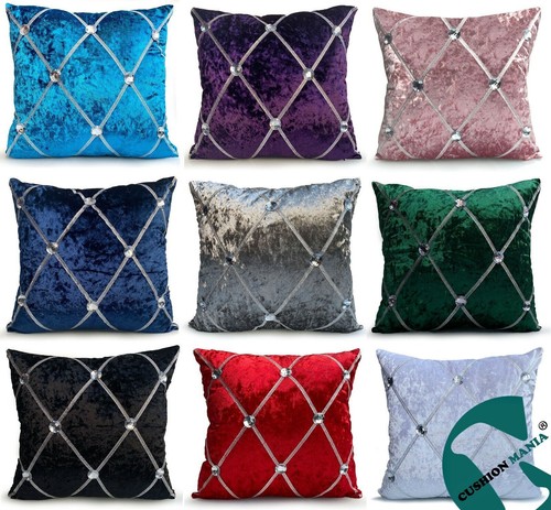 Large crush velvet diamante - large,