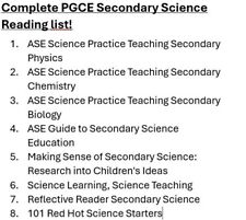 PGCE Science 8 Book Bundle inc ASE Teaching Secondary Physics Chemistry Biology