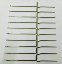 BROTHER KNITTING MACHINE 3.6MM FINE GAUGE KH120 KH-120 LATCH NEEDLES NEW X 10