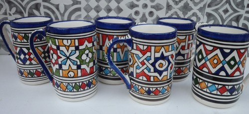 Hand painted ceramic coffee - painted,