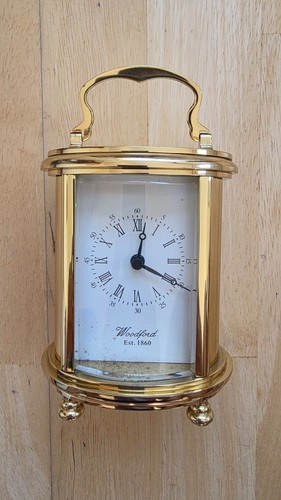 Woodford brass carriage clock - woodford,