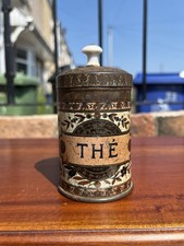 Vintage Thé Tea Painted Tin