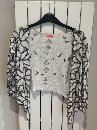 Sequin silver kimono river - sequin,