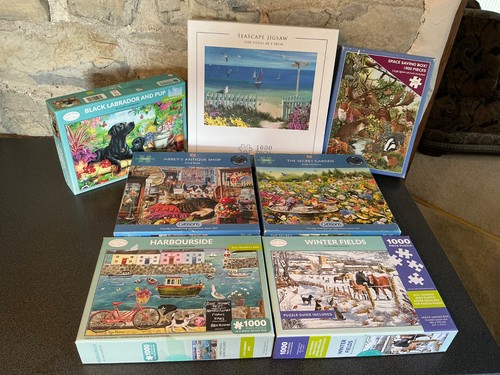 Bundle lot 1000 piece jigsaws - piece,