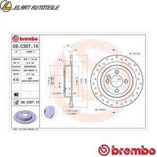 2x BRAKE DISC 08.C307.1X FOR
