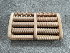 TheraFlow Wooden Foot Massager Roller + Foot Roller for Plantar Fasciitis Relief