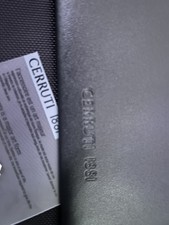 Cerruti 1881 with Certification Art Holder Black Leather Vintage 80s