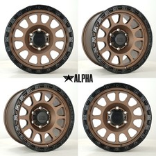 4 x 17" alloys fits 15-19 Mitsubishi L200 ALPHA OFFROAD BRAWLER 6x139.7 ET15