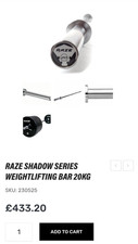   3 x RAZE Shadow Series Olympic Weightlifting Bar Barbell 20kg 2 of 3