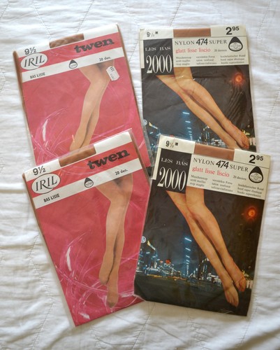 Pairs vintage nylons - 4, of