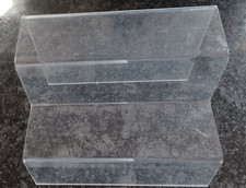 2 Step Small Large Tier Clear Acrylic Perspex Retail Counter Display Riser Stand