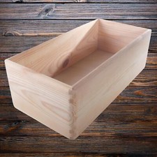 Wooden Rectangle Storage Crate