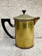 Vintage metal coffee pot - metal,