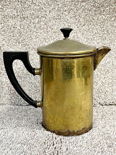Vintage metal coffee pot - coffee,