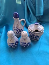 Earthernware Condiment Set