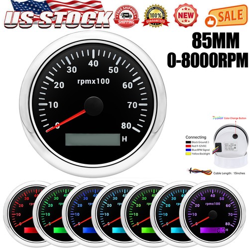 85mm waterproof tachometer - 85mm,