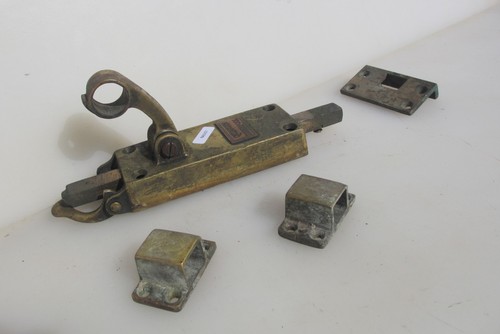 Antique brass door lock - antique,