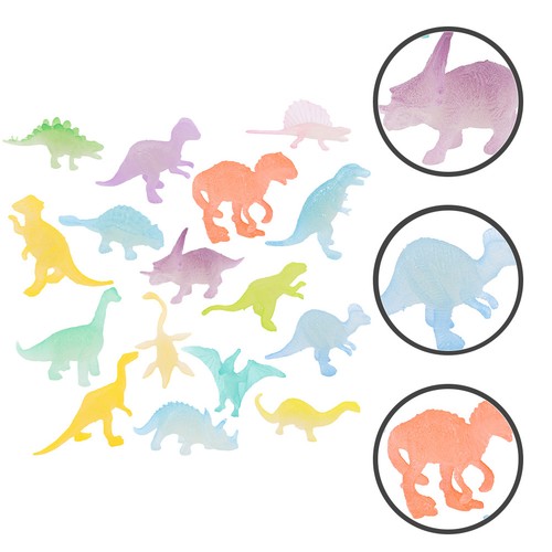 16pcs small dinosaur toys glow - dinosaur,