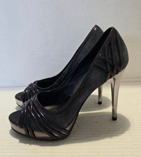 Dune Women's Heels Blue Seude Court Shoes High Heels UK Size 5 Party Shoes