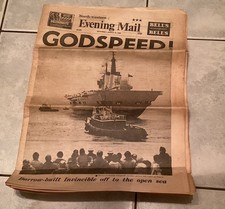 HMS INVINCIBLE leaves Barrow