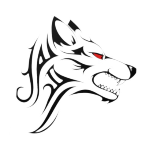Wolf head car - car, decal