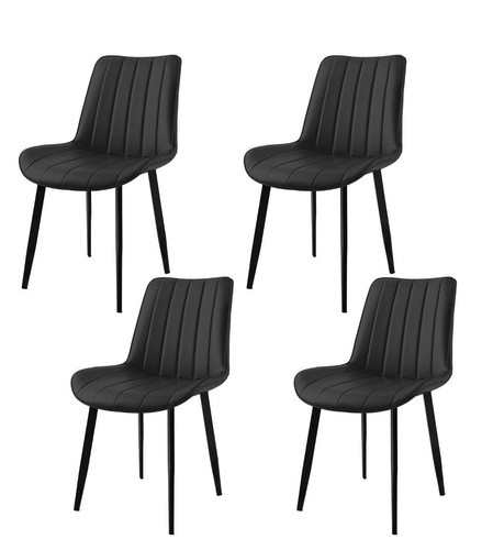 Grey velvet dining chairs set - grey,