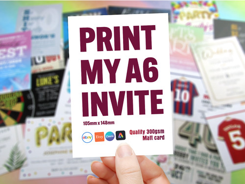 Print invite quality - print, my