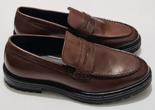 Dune London Leather Penny Loafers Shoes Brown Size uk 9 eu 43