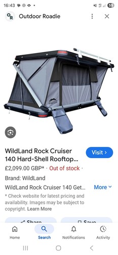 Wild land hard shell rooftent - wild,
