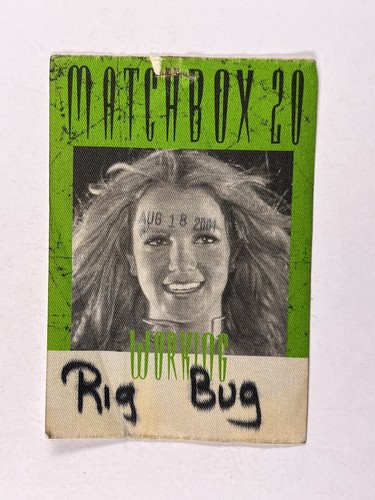 Matchbox backstage pass - matchbox,