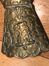 Brass Knights Gauntlet Glove Wall Hanging Eagle Coat Of Arms Design Heavy CD30