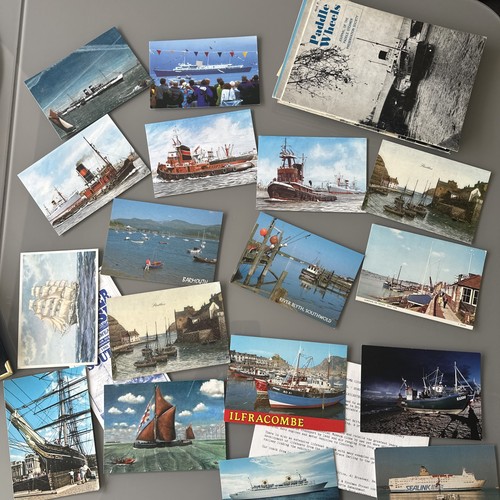 Vintage ship postcards job lot - job,