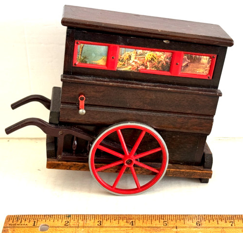 Vintage oak barrel organ - vintage,