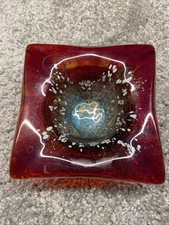 Vintage Glass Ashtray Possibly