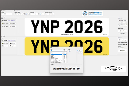 Number plate building printing - building,