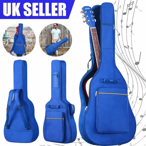Black padded guitar bag full - black,