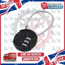 COMBINATION PADLOCK BLACK