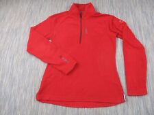 Musto Jumper Womens UK 10 Red 1/4 Zip 176 Zara Phillips Fleece Polartec Hacking