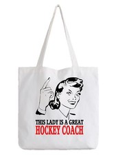 Hockey Coach Ladies Tote Bag