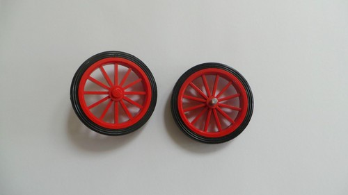 Lego wheel red spokes large - lego,