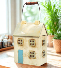 Ceramic Cottage Storage Jar