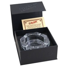 RAW Rolling Papers Crystal Glass Ashtray - Limited Edition - Heavy Duty