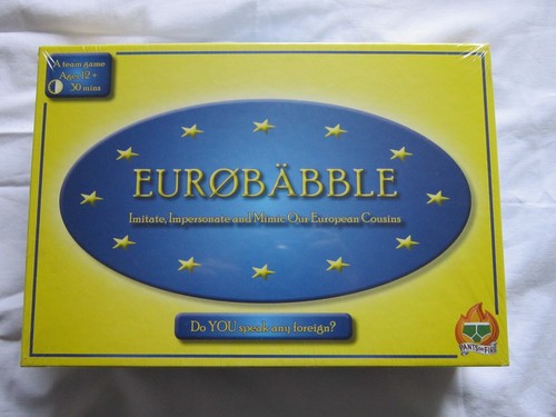 Eurobabble boardgame board - boardgame,