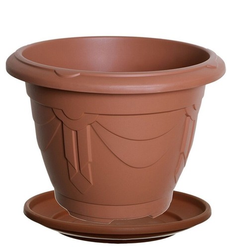 Round plant pots plastic - round,