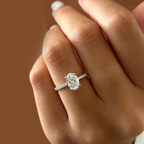 Diamond ring wedding - wedding, lab